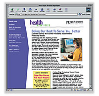 Health Highlights Web Site